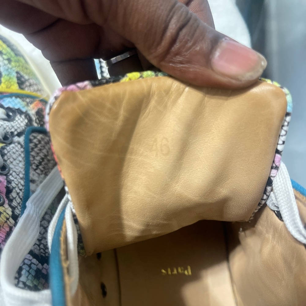Men Louis Vuitton Snakeskin Hightop Sneakers - Picture 9 of 13